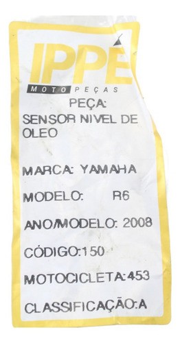 Sensor Nível Óleo  Yamaha Yzf  R6 (453)