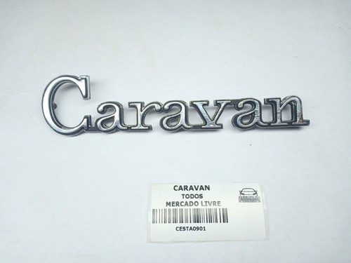 Emblema Paralama Gm Caravan Metal Original