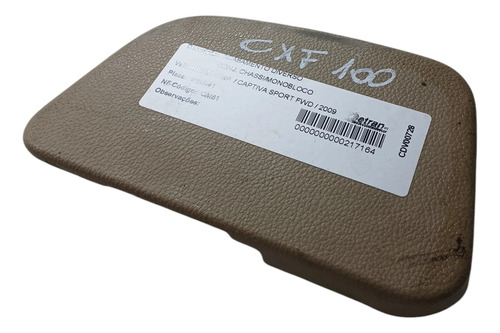 Acabamento Lateral Banco Gm Captiva 2011 Cxf 100 (ap)