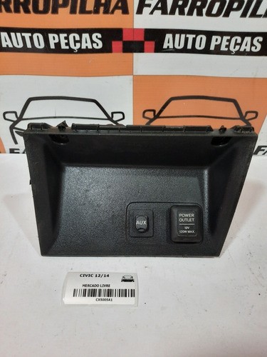 Moldura Acendedor/tomada Honda Civic 12/14 Pn:77310tr8m020