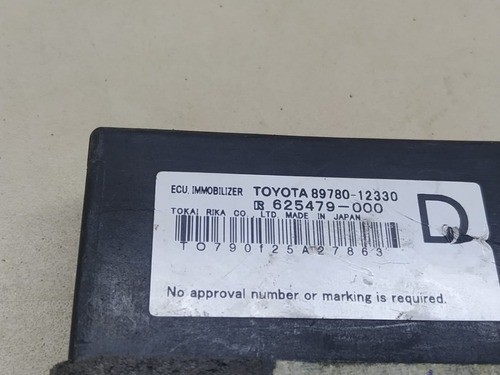 Modulo Imobilizador Toyota Corolla 2009 10 11 12 89780-12330