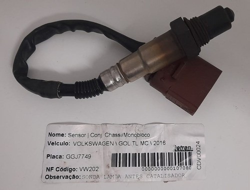 Sonda Lambda Volkswagen Gol 2016 - 0258010013/014