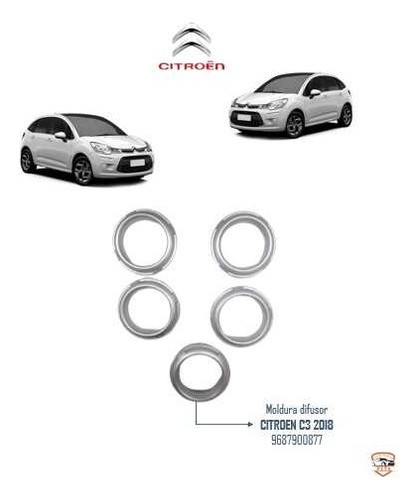  Kit 5 Un. Moldura Difusor Citroen C3 2018 9687900877