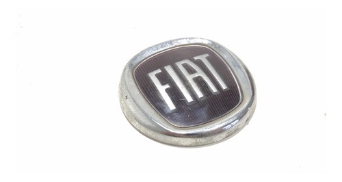 Emblema Logomarca Fiat Fundo Escuro