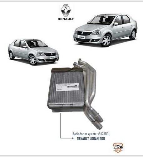 Radiador Ar Quente Renault Logan 1.6 8v 2010 2011 2012 2013