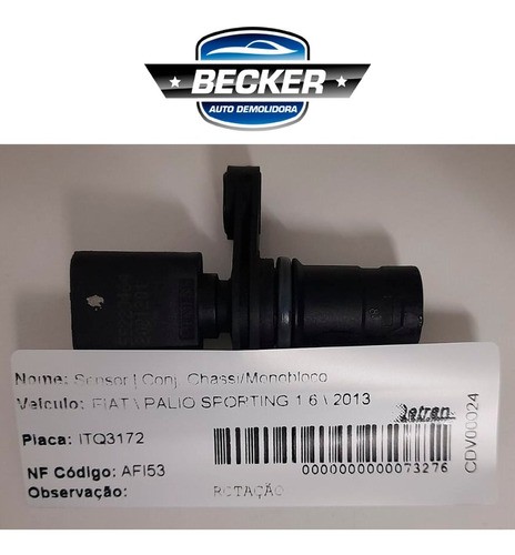 Sensor Rotação Fiat Palio Sporting 1.6 2013 - 55223464