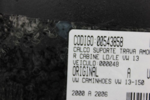 Calço Suporte Trava Amortecedor Cabine Ld/le Vw 13-150 00/06