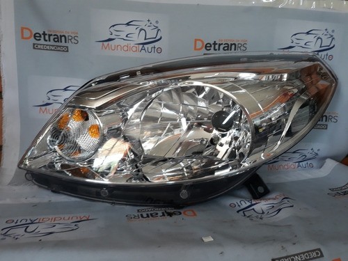 Farol Esquerdo Sandero 2012 2013 2014 Cromado 3132