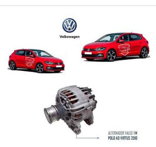 Alternador Polo Golf Virtus Tcross 1.4 Tsi 2017 2018 2019