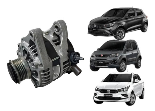 Alternador Fiat Novo Uno Mobi  Argo Cronos 1.0 3 Cilindros