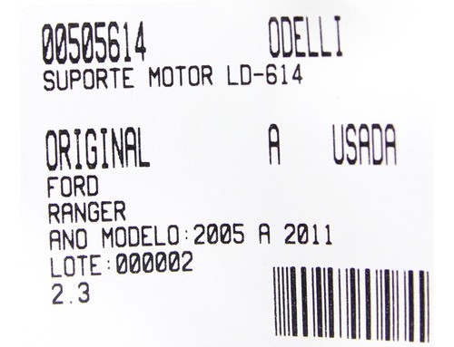 Suporte Motor Lado Direito Ranger 05/11 Usado (614)