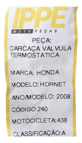 Carcaça Válvula Termostática Honda Hornet (438)