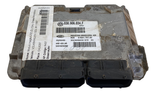 Módulo De Injeção Vw Gol Parati G3 1.0 8v Power 030906034f