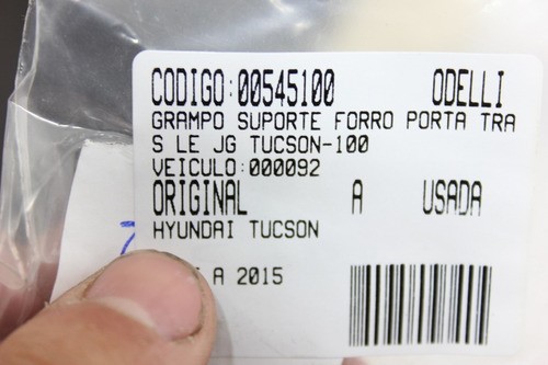 Grampo Suporte Forro Porta Tras Le Jg Tucson 05/15 Us (100)