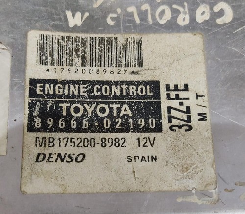 Módulo Injeção Toyota Corolla 1.8 03/08 - 8966602190 15001