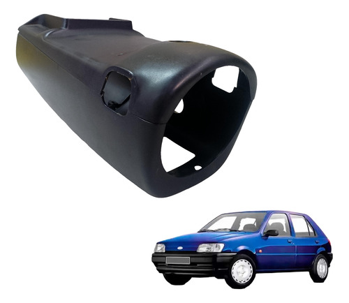 Moldura Coluna Direção Chave Seta Fiesta 1994 1995 Par Usado