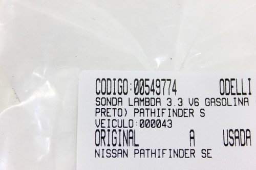 Sonda Lambda 3.3 V6 Gasolina (preto) Pathifinder Se 98/04 Us