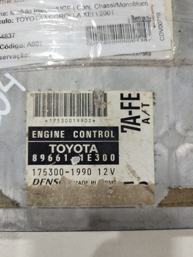 Modulo Injeção Toyota Corolla 1.8 1998/02 896611e300 (r)