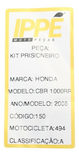 Prisioneiro Kit Honda Cbr 1000 Rr (494)