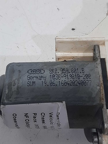  Motor Elétrico Vidro Diant. Esq Audi Q3 1.4 2017 8k0959801b