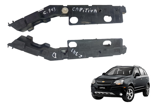 Par Suporte Guia Parachoque Dianteiro Gm Captiva 2007 A 2015