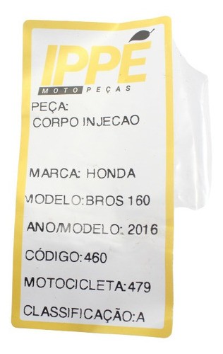 Corpo Injeção Honda Bros 160 (479)