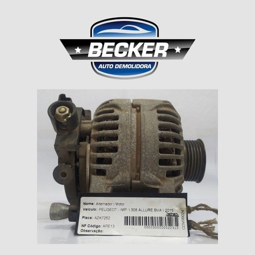 Alternador Peugeot 308 2015