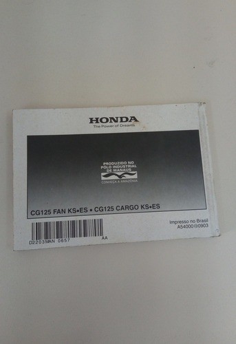 Manual Honda Cg 125 Usada