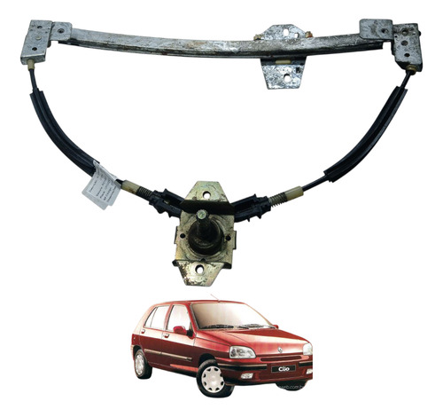 Máquina Vidro Manual Traseiro Direito Renault Clio 1999 (ap)