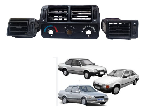 Jogo Kit Difusor Ar Escort Hobby 1987 1996 Lateral Central