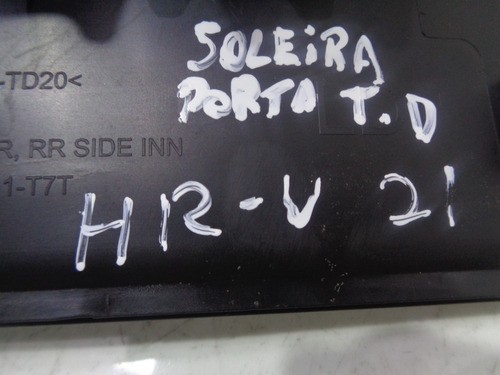 Acabamento Soleira Porta Traseira Direita Hrv 2021