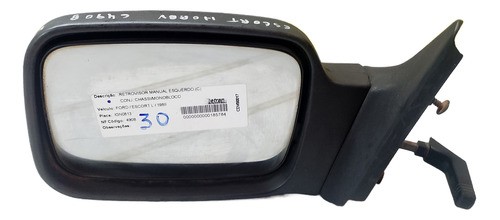 Retrovisor Escort Hobby Xr3 87 88 92 Esquerdo Manual Usado