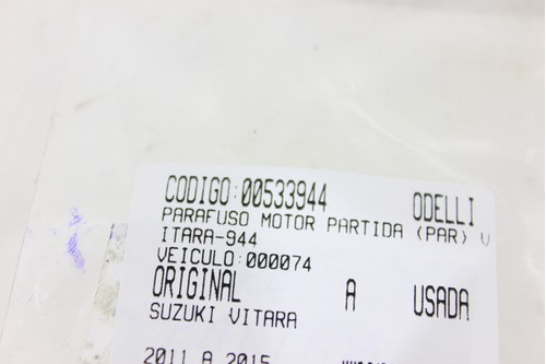 Parafuso Motor Partida (par) Vitara 11/15 (944)