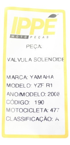 Valvula Solenoide Yamaha Yzf R1 (477) 2008