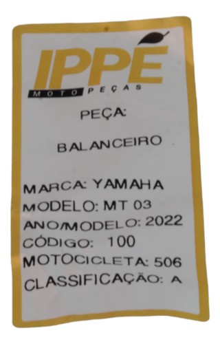 Balanceiro Yamaha Mt03 2022 (506)