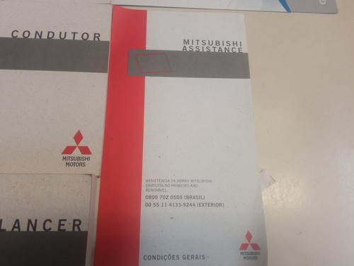 Manual Proprietário Mitsubishi Lancer 2012 A 2013 