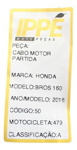 Cabo Motor Partida Honda Bros 160 (479)