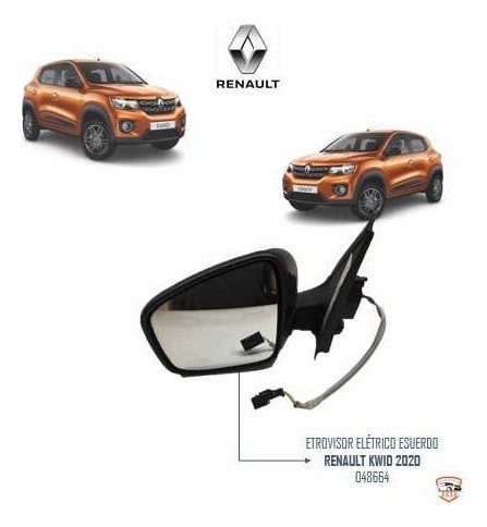 Retrovisor Elétrico Esq Renault Kwid 2020 048664