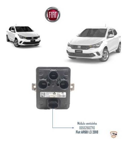 Módulo Controle Ventoinha 00552682710 Fiat Argo 1.3 2018