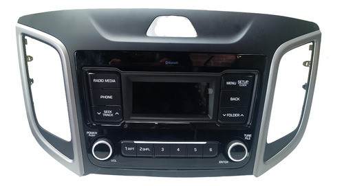 Rádio Original Hyundai Creta Bluetooth Com Moldura Novo