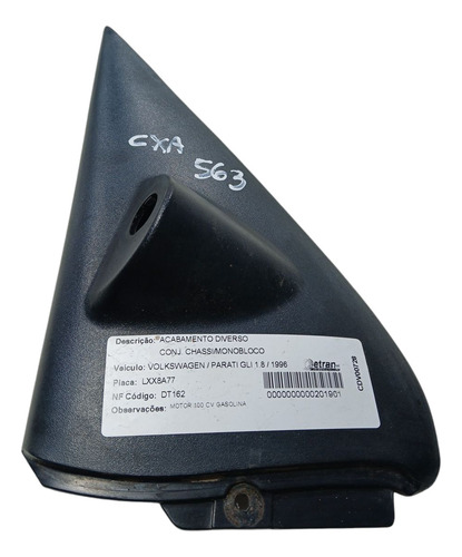 Moldura Retrovisor Interno L/ D Vw Parati Gl 1.8 1996 (ap)