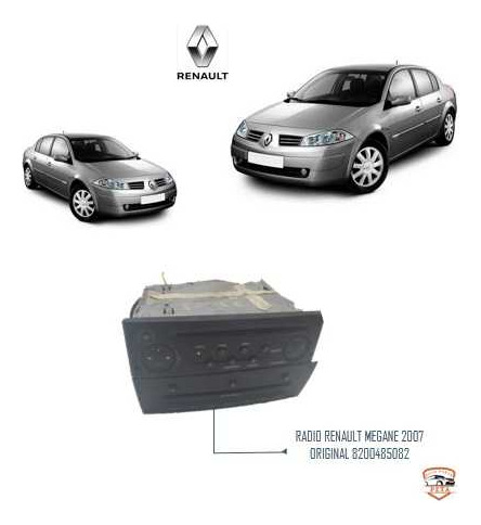 Radio C/ Changer Renault Megane 2007 Original 8200485082