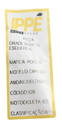 Grade Rabeta Esquerda Cbr 1000 04 - 07 (455)