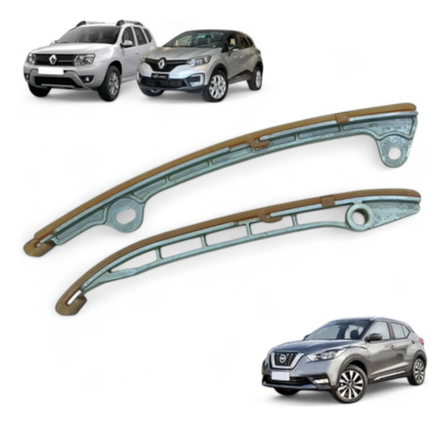 Par De Guias Da Corrente De Comando Nissan Renault 1.6 16v