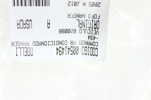 Comando Ar Condicionado Ranger 05/12 Usado (494)