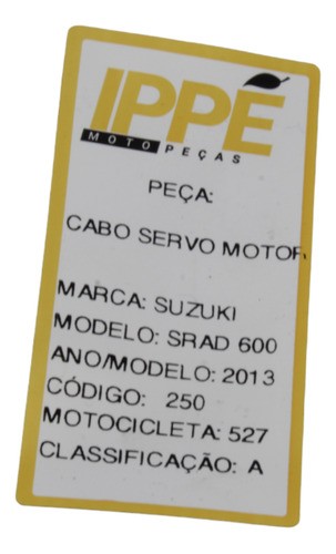 Cabo Servo Motor Suzuki Srad 600 2013 (527)