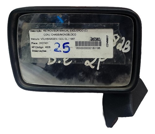 Retrovisor Gol Parati Saveiro 1983 1984 1985 1986 Esquerdo