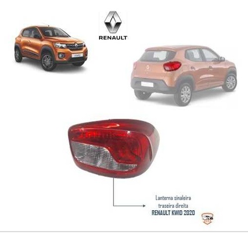 Lanterna Sinaleira Tras Dir Renault Kwid Intens 3cc 1.0 2020