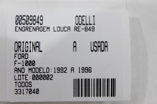 Engrenagem Louca Re F-1000 92/96 Usado (849)