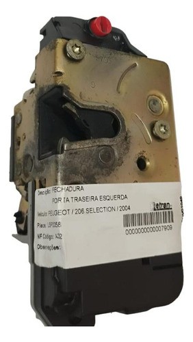 Fechadura Eletrica Peugeot 206 2000 2007 Traseira Esquerdo